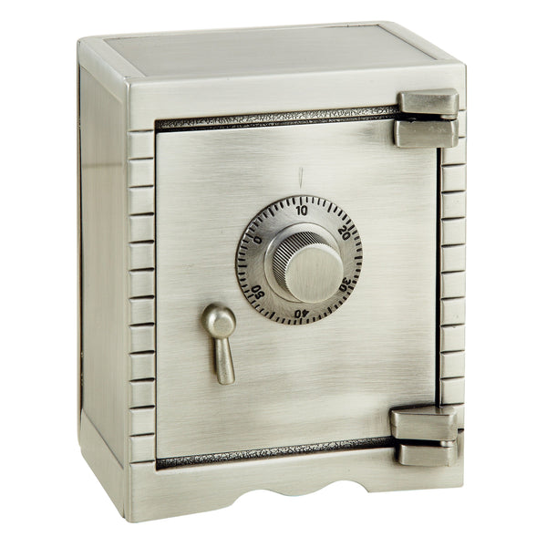 Leeber Giftware Vault Bank, Pewter Finish, 5" x 4" x 2.5"