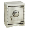 Leeber Giftware Vault Bank, Pewter Finish, 5" x 4" x 2.5"