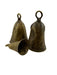 Legend of Asia Home Decor Antique Bronze Hand Forged Cowbell Set of 3