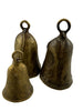 Legend of Asia Home Decor Antique Bronze Hand Forged Cowbell Set of 3