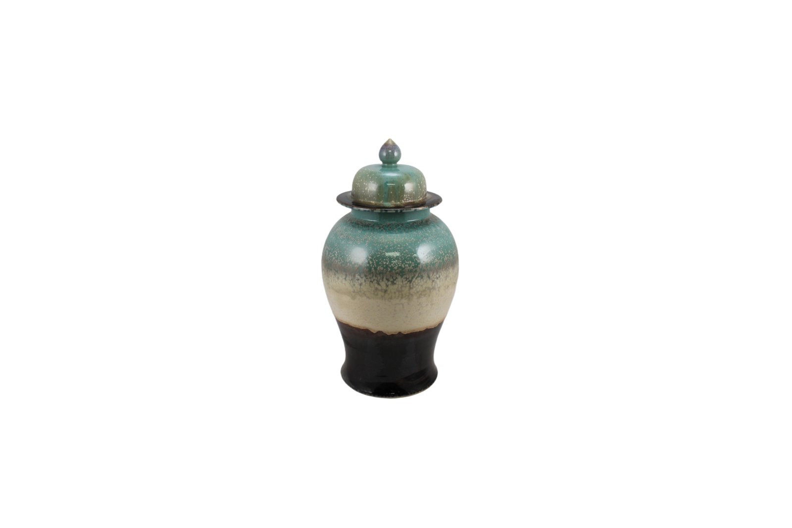 Legend of Asia Home Decor Barclay Butera Coutoure Porcelain Temple Jar Horizon Landscape Motif - Medium