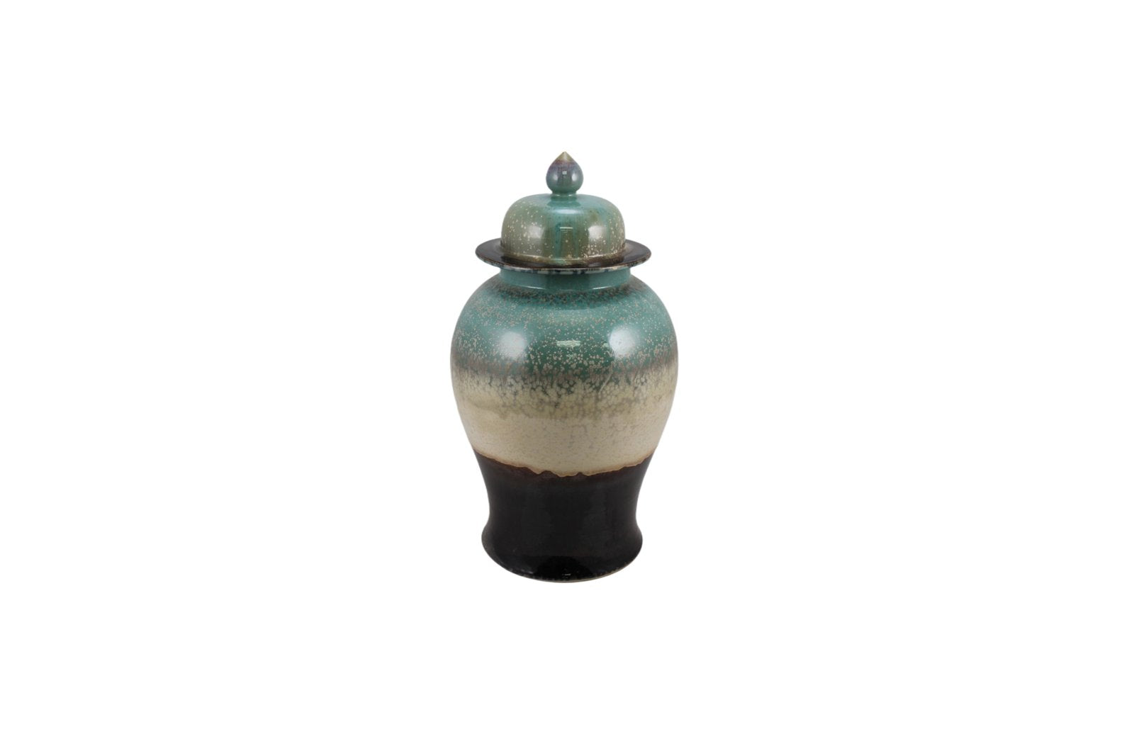 Legend of Asia Home Decor Barclay Butera Coutoure Porcelain Temple Jar Horizon Landscape Motif - Medium