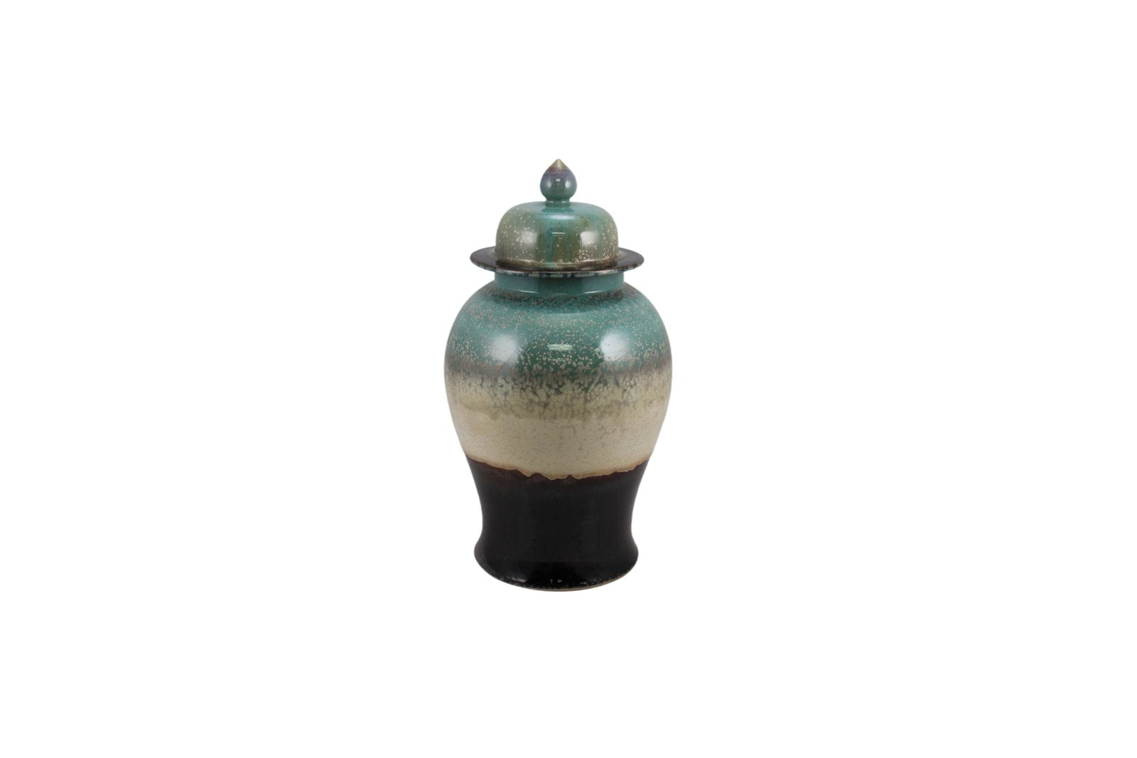 Legend of Asia Home Decor Barclay Butera Coutoure Porcelain Temple Jar Horizon Landscape Motif - Medium