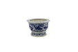 Legend of Asia Home Decor Barclay Butera Couture Blue and White Porcelain Hexagonal Foot Bath Koi Motif