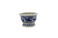 Legend of Asia Home Decor Barclay Butera Couture Blue and White Porcelain Hexagonal Foot Bath Koi Motif