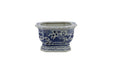 Legend of Asia Home Decor Barclay Butera Couture Blue and White Porcelain Rectangular Foot Bath Koi Motif