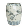 Legend of Asia Home Decor Barclay Butera Couture Blue & White Porcelain Garden Stool Cherry Blossom