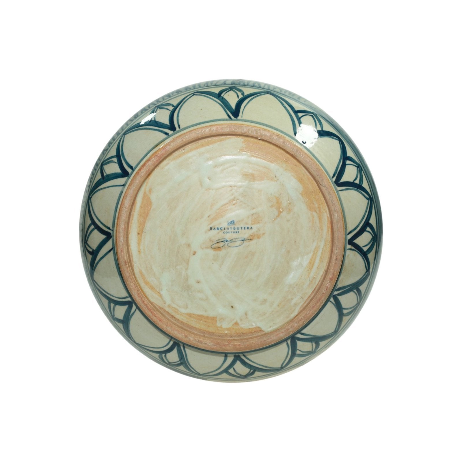 Legend of Asia Home Decor Barclay Butera Couture Blue & White Porcelain Mandarin Pot Floral Bird Motif