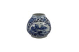 Legend of Asia Home Decor Barclay Butera Couture Blue & White Porcelain Mandarin Pot Floral Medallion Frame Landscape Motif