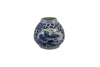 Legend of Asia Home Decor Barclay Butera Couture Blue & White Porcelain Mandarin Pot Floral Medallion Frame Landscape Motif