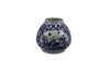 Legend of Asia Home Decor Barclay Butera Couture Blue & White Porcelain Mandarin Pot Floral Medallion Frame Landscape Motif