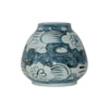 Legend of Asia Home Decor Barclay Butera Couture Blue & White Porcelain Mandarin Pot Sea Flower Motif