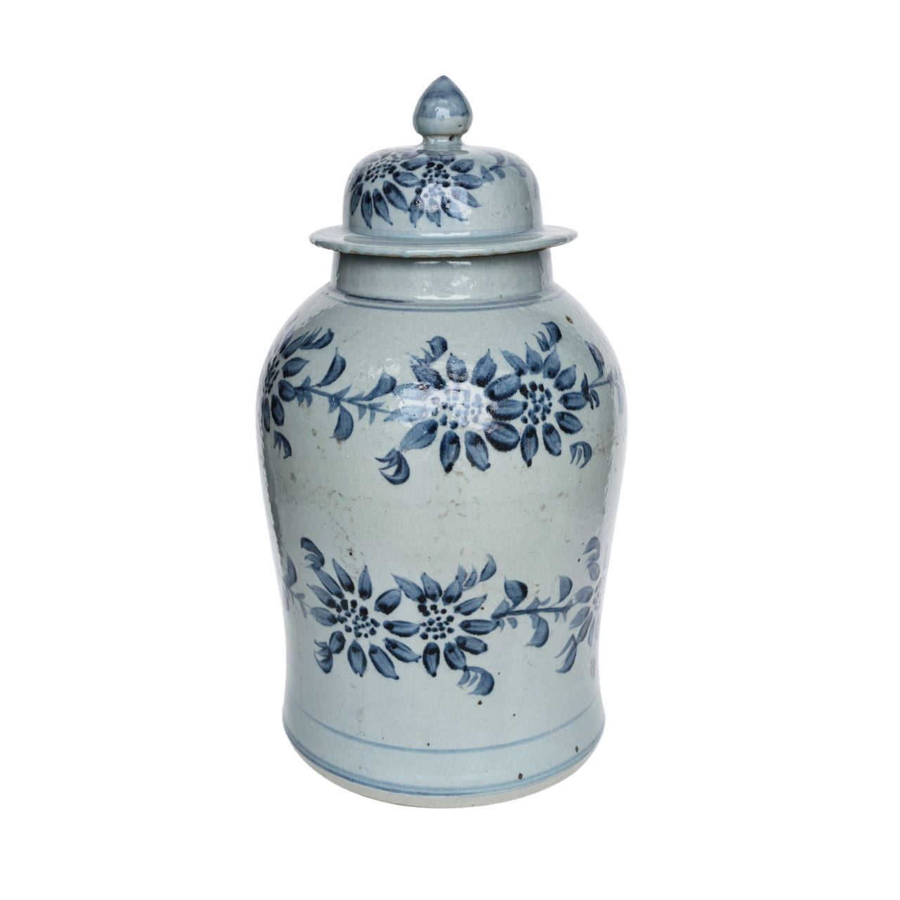 Legend of Asia Home Decor Barclay Butera Couture Blue & White.. Porcelain Odesa Temple Jar Large