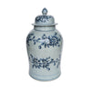 Legend of Asia Home Decor Barclay Butera Couture Blue & White.. Porcelain Odesa Temple Jar Large