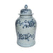 Legend of Asia Home Decor Barclay Butera Couture Blue & White Porcelain Odesa Temple Jar Medium