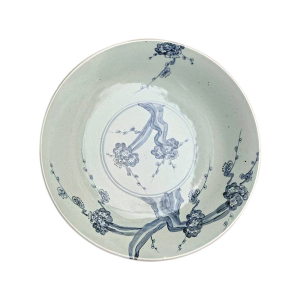 Legend of Asia Home Decor Barclay Butera Couture Blue & White.. Porcelain Plate Cherry Blossom