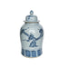 Legend of Asia Home Decor Barclay Butera Couture Blue & White Porcelain Temple Jar Cherry Blossom Medium