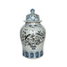 Legend of Asia Home Decor Barclay Butera Couture Blue & White Porcelain Temple Jar English Garden Large