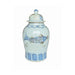 Legend of Asia Home Decor Barclay Butera Couture Blue & White Porcelain Temple Jar Splashing Koi Large