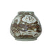 Legend of Asia Home Decor Barclay Butera Couture Brown & White Porcelain Mandarin Pot Sea Flower Motif