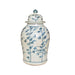 Legend of Asia Home Decor Barclay Butera Couture Graceful Bamboo Large Blue & White Porcelain Temple Jar
