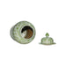 Legend of Asia Home Decor Barclay Butera Couture Graceful Bamboo Large Moss Green Porcelain Temple Jar