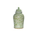 Legend of Asia Home Decor Barclay Butera Couture Graceful Bamboo Large Moss Green Porcelain Temple Jar