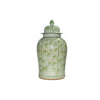 Legend of Asia Home Decor Barclay Butera Couture Graceful Bamboo Large Moss Green Porcelain Temple Jar