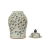 Legend of Asia Home Decor Barclay Butera Couture Graceful Bamboo Medium Blue & White Porcelain Temple Jar