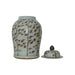 Legend of Asia Home Decor Barclay Butera Couture Graceful Bamboo Medium Brown & White Porcelain Temple Jar
