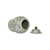 Legend of Asia Home Decor Barclay Butera Couture Graceful Bamboo Medium Brown & White Porcelain Temple Jar