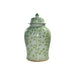 Legend of Asia Home Decor Barclay Butera Couture Graceful Bamboo Medium Moss Green Porcelain Temple Jar