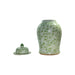 Legend of Asia Home Decor Barclay Butera Couture Graceful Bamboo Medium Moss Green Porcelain Temple Jar