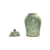 Legend of Asia Home Decor Barclay Butera Couture Graceful Bamboo Medium Moss Green Porcelain Temple Jar