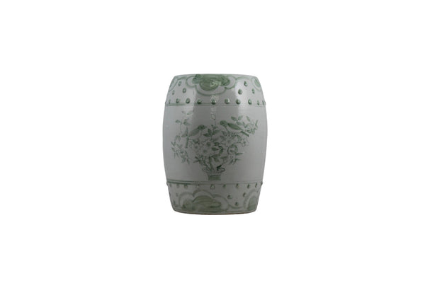 Legend of Asia Home Decor Barclay Butera Couture Moss Green English Garden Garden Porcelain Stool