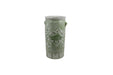 Legend of Asia Home Decor Barclay Butera Couture Moss Green Pocelain Fish Lotus Umbrella Vase