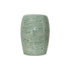 Legend of Asia Home Decor Barclay Butera Couture Moss Green Porcelain Garden Stool Twisted Lotus