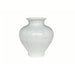 Legend of Asia Home Decor Barclay Butera Couture Organic White Porcelain Fluted Jar