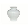 Legend of Asia Home Decor Barclay Butera Couture Organic White Porcelain Fluted Jar