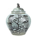 Legend of Asia Home Decor Black Breeze Lion Head Lidded Jar