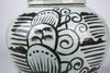 Legend of Asia Home Decor Black Breeze Lion Head Lidded Jar