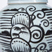 Legend of Asia Home Decor Black Breeze Lion Head Lidded Jar