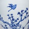 Legend of Asia Home Decor Blue And White Flower Bird Jar