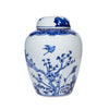 Legend of Asia Home Decor Blue And White Flower Bird Jar