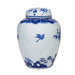 Legend of Asia Home Decor Blue And White Flower Bird Jar