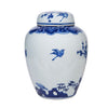 Legend of Asia Home Decor Blue And White Flower Bird Jar