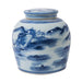 Legend of Asia Home Decor Blue And White Ming Jar Mountain Village