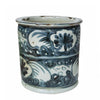 Legend of Asia Home Decor Blue And White Porcelain Orchid Pot Sea Flower Motif