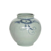 Legend of Asia Home Decor Blue & White Floating Flower Jar