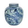 Legend of Asia Home Decor Blue & White Silla Flower Porcelain Ming Jar